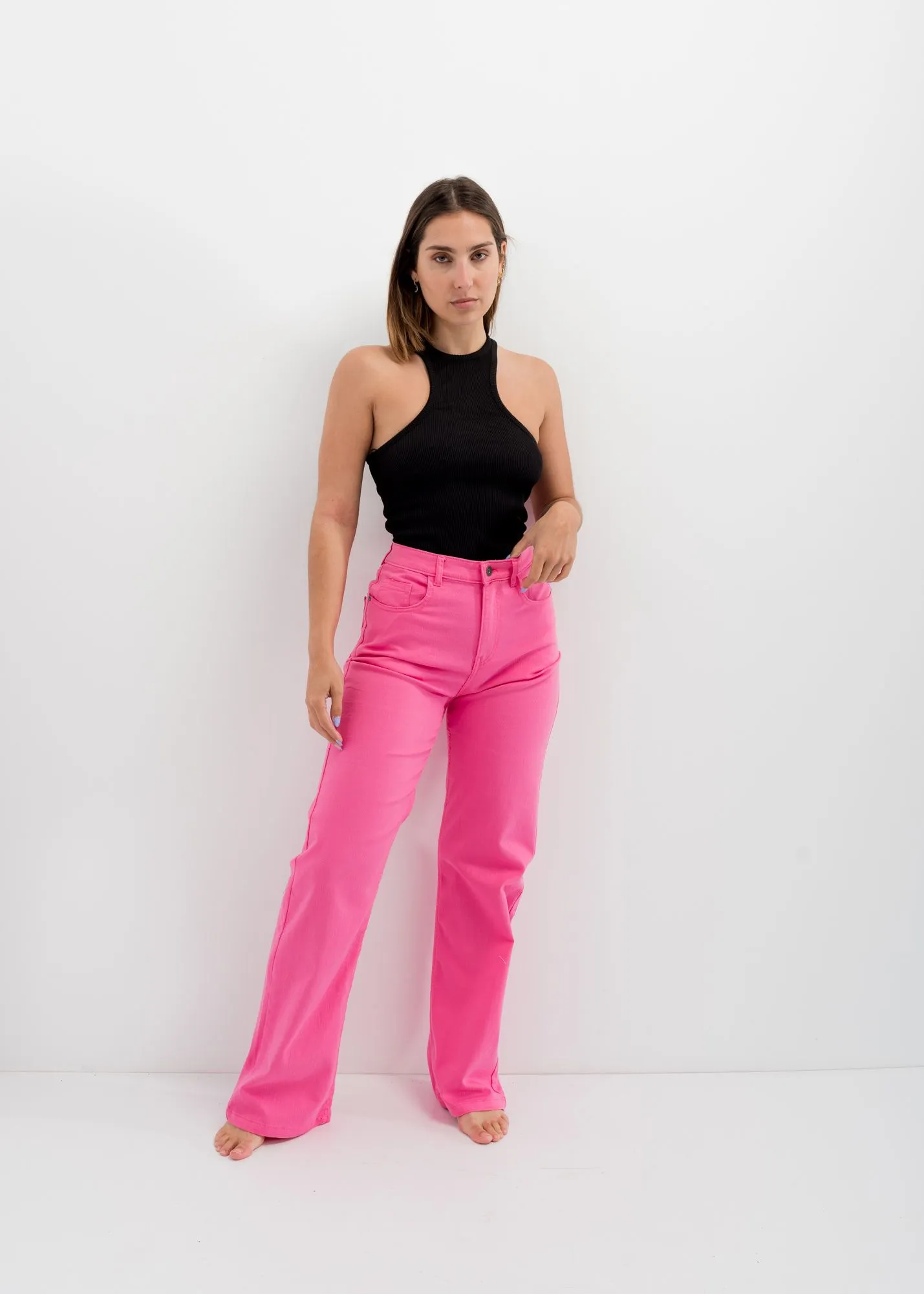 Jeans vaqueros straight mujer