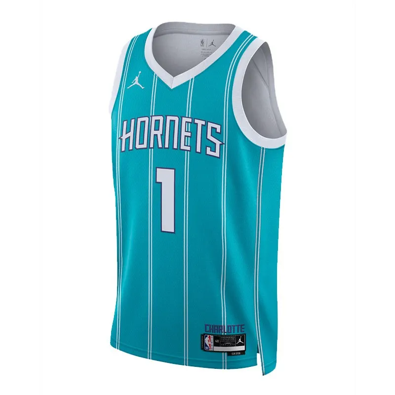 LAMELO BALL CHARLOTTE HORNETS ICON EDITION SWINGMAN JERSEY 2223 (JUNIOR)