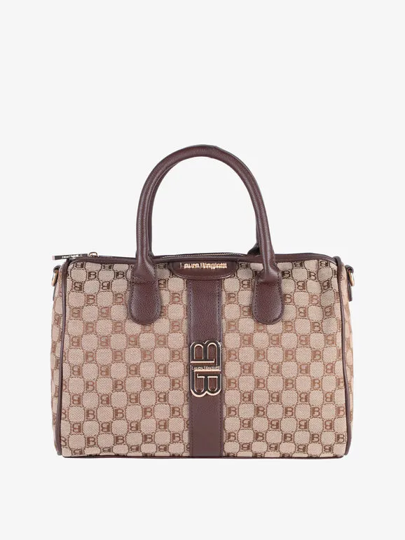 Laura Biagiotti Bolso baúl de mujer con doble asa.