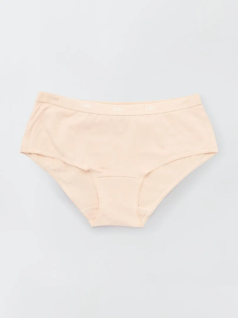 LES POCKETS DE 'DIM'  PACK DE 5 BóXERS  BEIGE