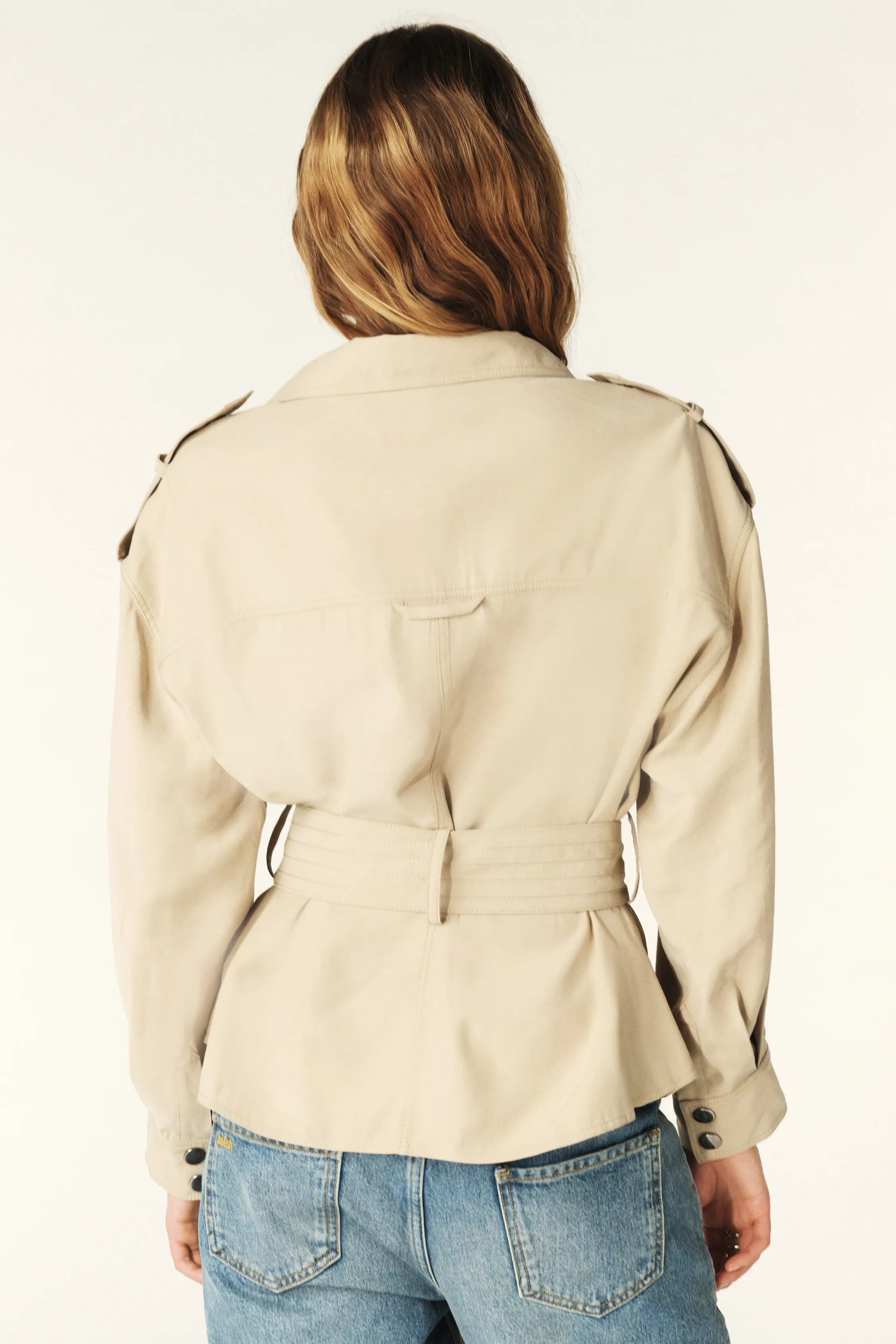 LISON chaqueta safari fluida