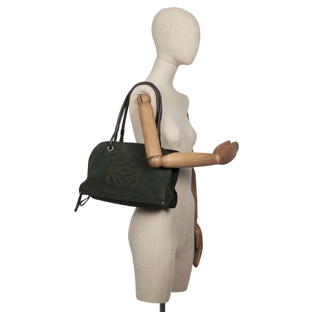 Loewe Bolso Letras Ante Verde