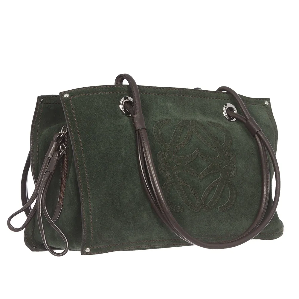 Loewe Bolso Letras Ante Verde