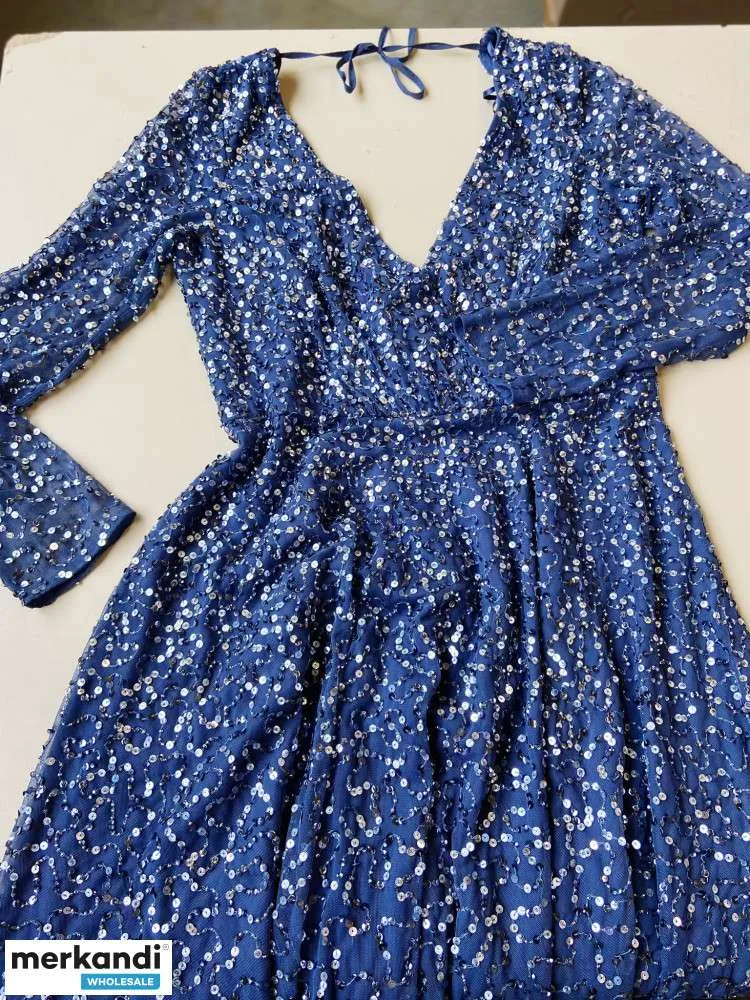 Mezcla de stock restante de vestidos de noche de marca