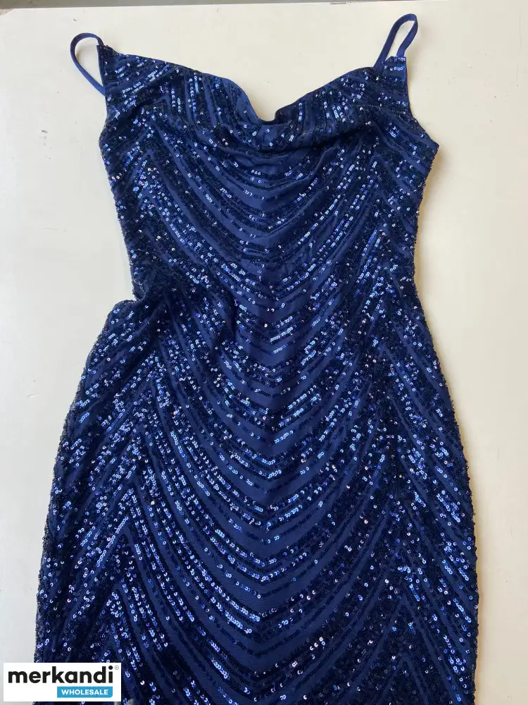 Mezcla de stock restante de vestidos de noche de marca