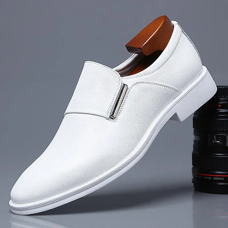 Moda Vestir Zapatos Puntiagudos Split Cuero Hombres Casual Mocasines Formales Boda de negocios Oxford Zapatos Zapatillas de Homb
