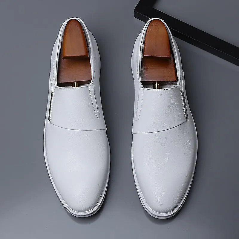 Moda Vestir Zapatos Puntiagudos Split Cuero Hombres Casual Mocasines Formales Boda de negocios Oxford Zapatos Zapatillas de Homb