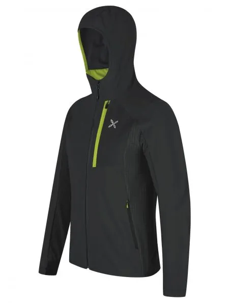 MONTURA Chaqueta Peak Hombre Black/Green Lime