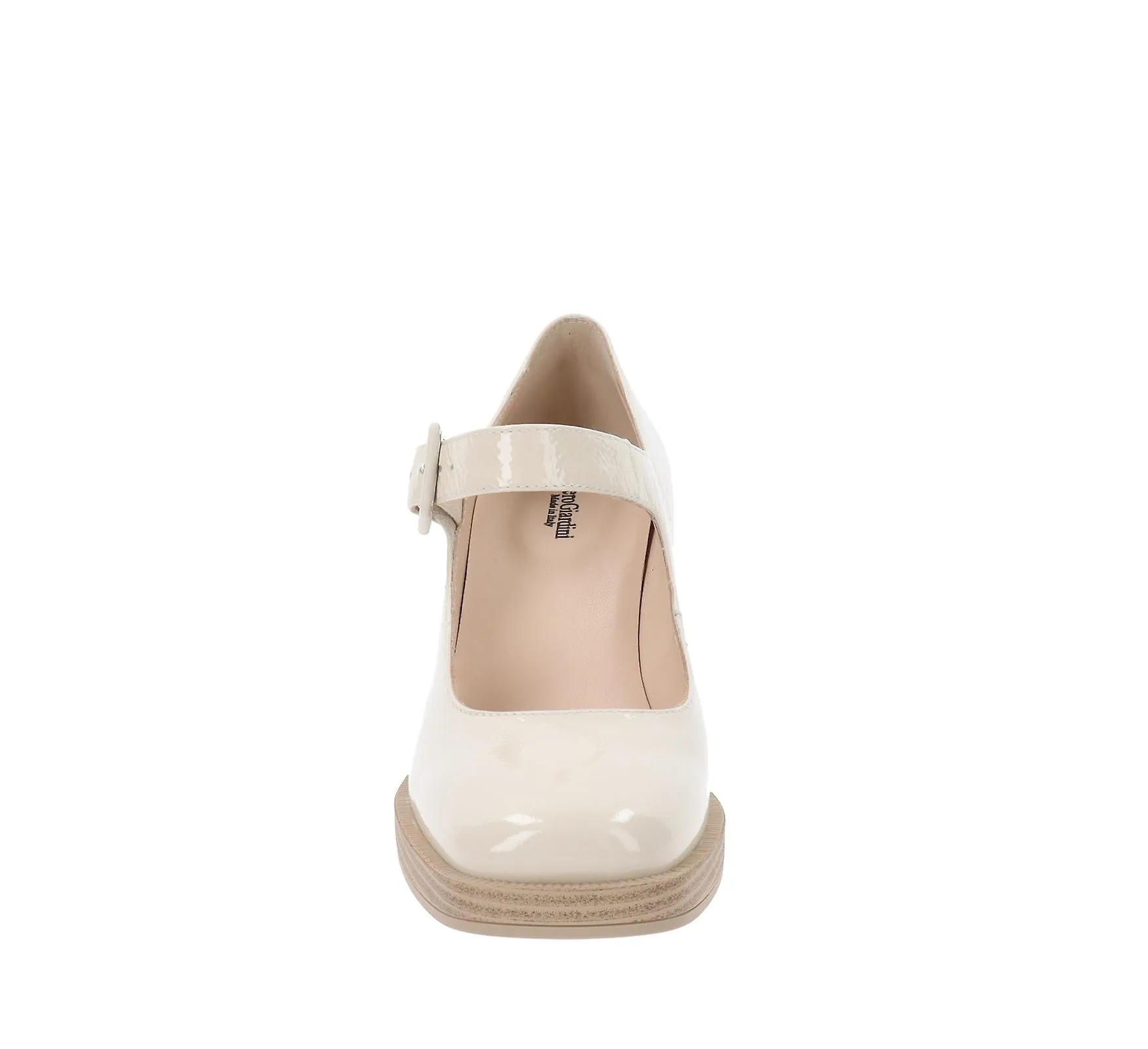 NeroGiardini Shoes Zapatos de cuero con tacón para mujer con cierre de hebilla E406280D