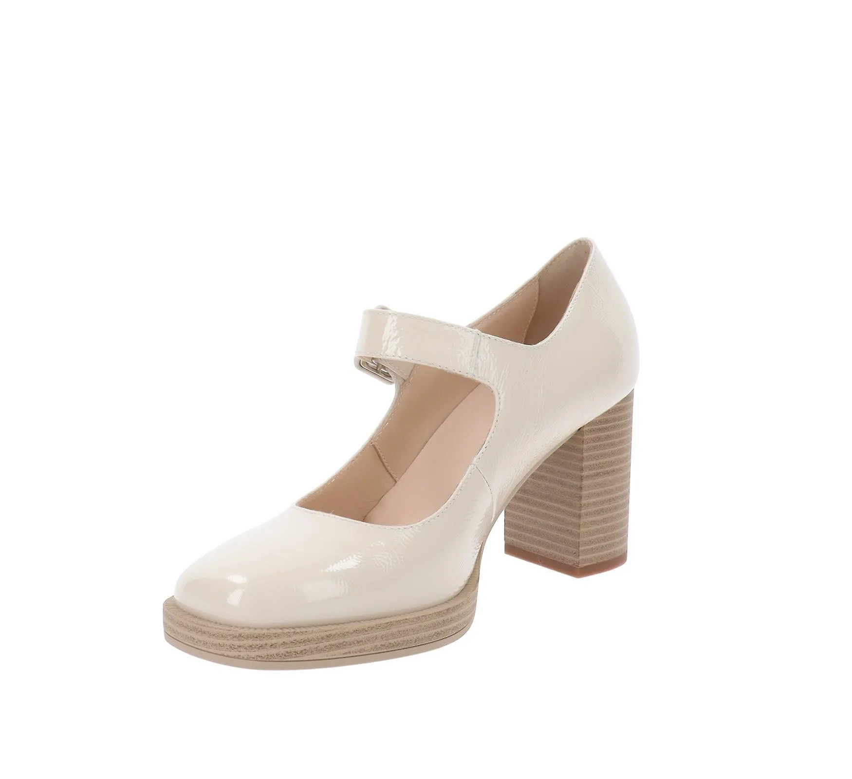NeroGiardini Shoes Zapatos de cuero con tacón para mujer con cierre de hebilla E406280D