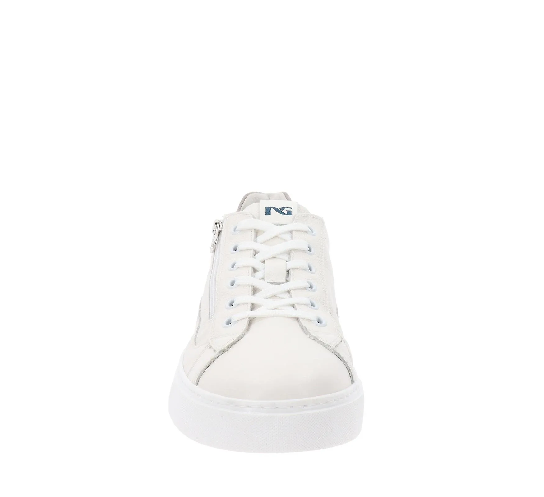 NeroGiardini Zapatillas De Cuero Para Hombre Zapatos Con Cordones Y Cremallera E400241U