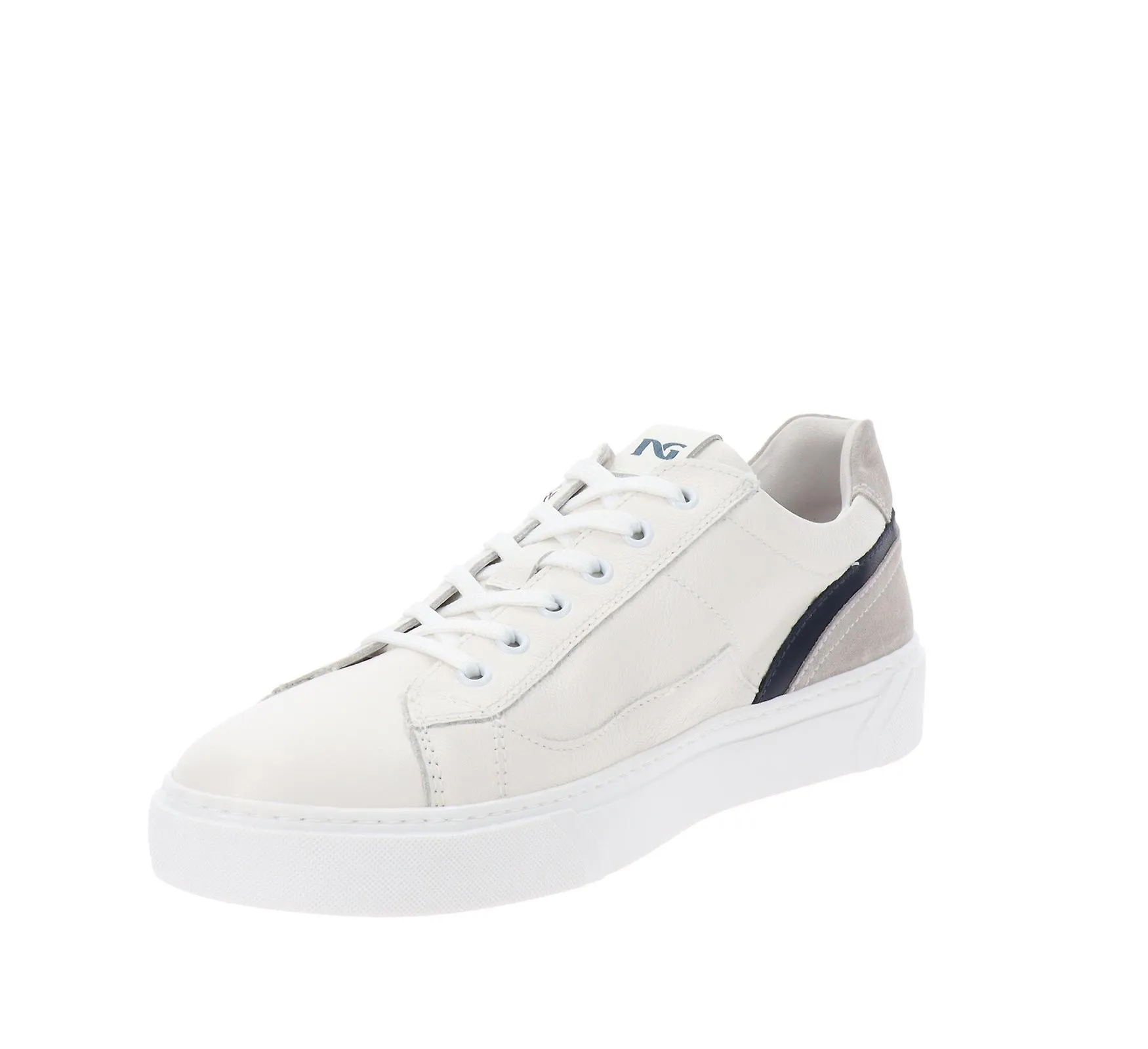 NeroGiardini Zapatillas De Cuero Para Hombre Zapatos Con Cordones Y Cremallera E400241U