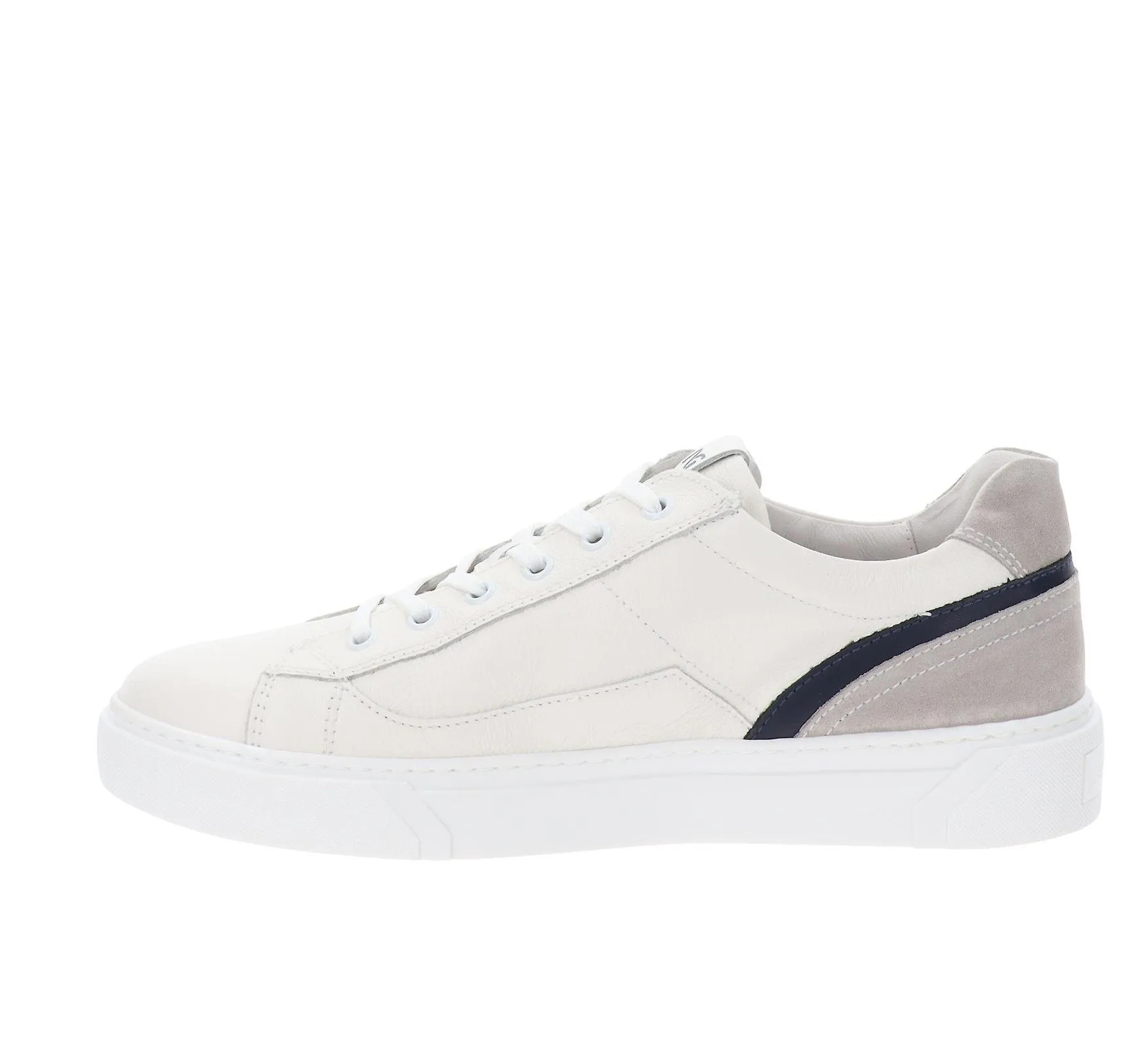 NeroGiardini Zapatillas De Cuero Para Hombre Zapatos Con Cordones Y Cremallera E400241U