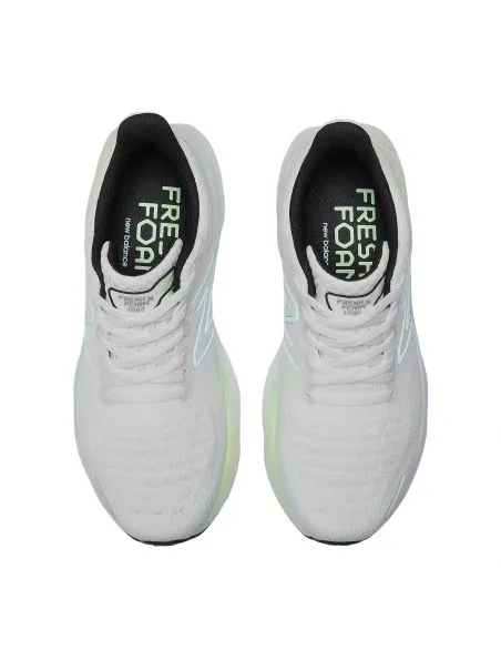NEW BALANCE Zapatillas Fresh Foam X 1080v12 Mujer White/Bleach Blue/Green Aura