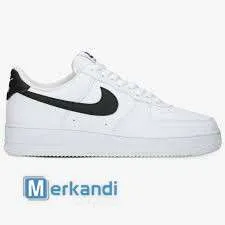 NIKE AIR FORCE 1 LOW ZAPATOS DE CUERO GRANULADO BLANCO NEGRO  CT2302100
