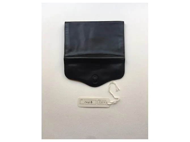 Nina Ricci Vintage Cartera de cuero negro 