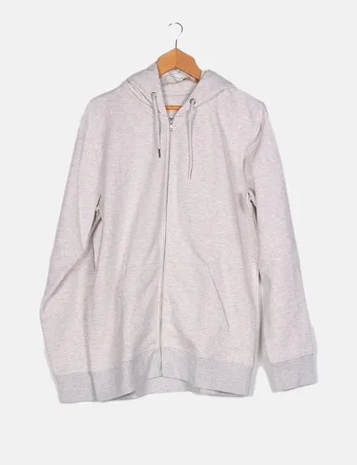 NoName Sudadera gris con capucha