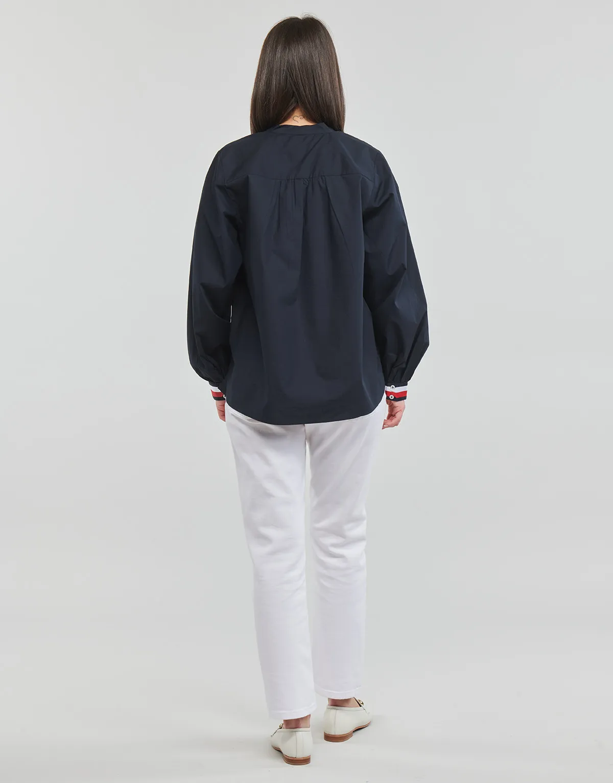 ORG CO VNK CUFF STP BLOUSE LS