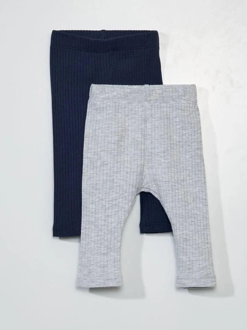 PACK DE 2 LEGGINGS DE CANALé  UNISEX  NEGRO