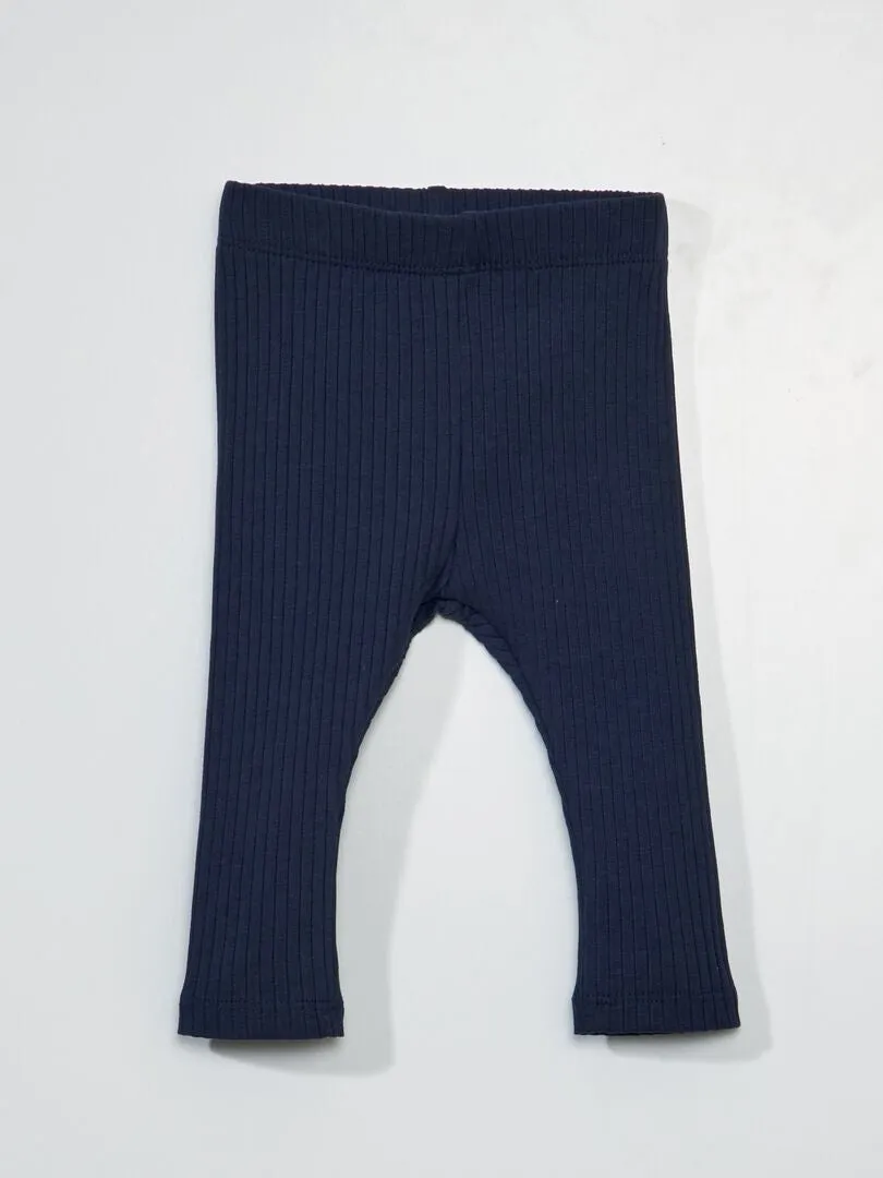 PACK DE 2 LEGGINGS DE CANALé  UNISEX  NEGRO