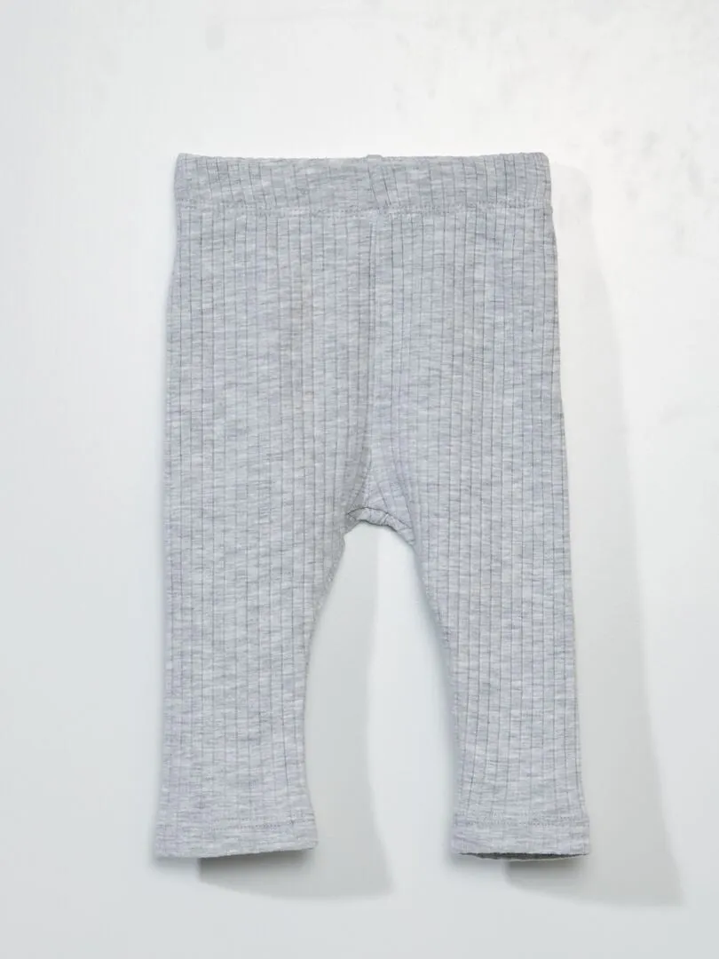PACK DE 2 LEGGINGS DE CANALé  UNISEX  NEGRO