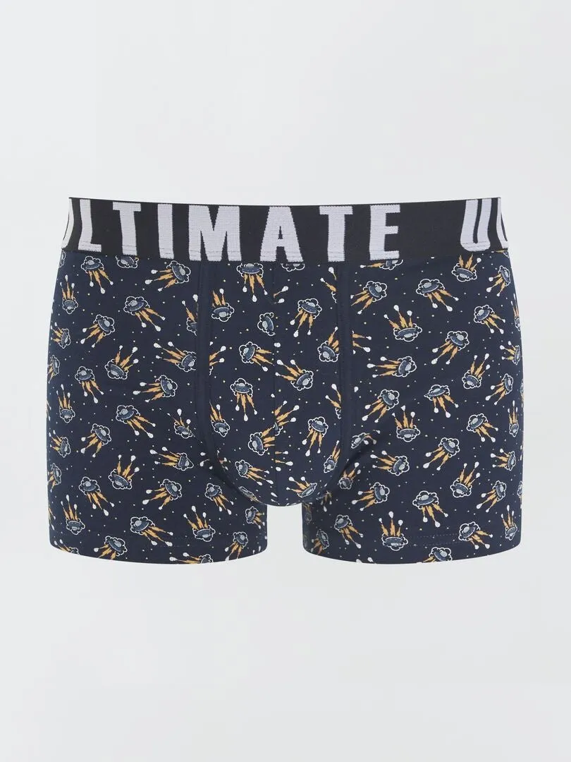 PACK DE 3 BOXERS DE FANTASíA  AZUL