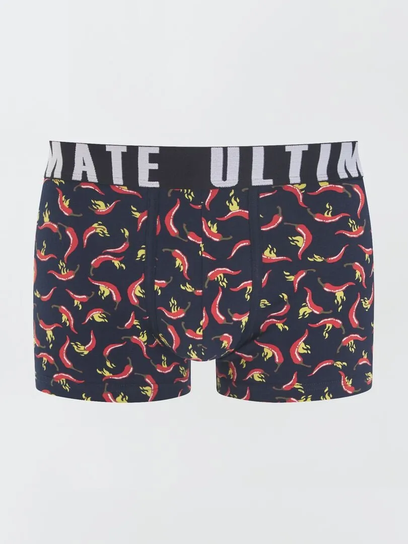 PACK DE 3 BOXERS DE FANTASíA  ROJO