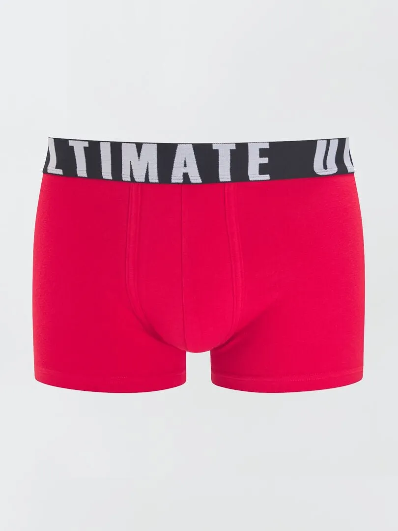 PACK DE 3 BOXERS DE FANTASíA  ROJO