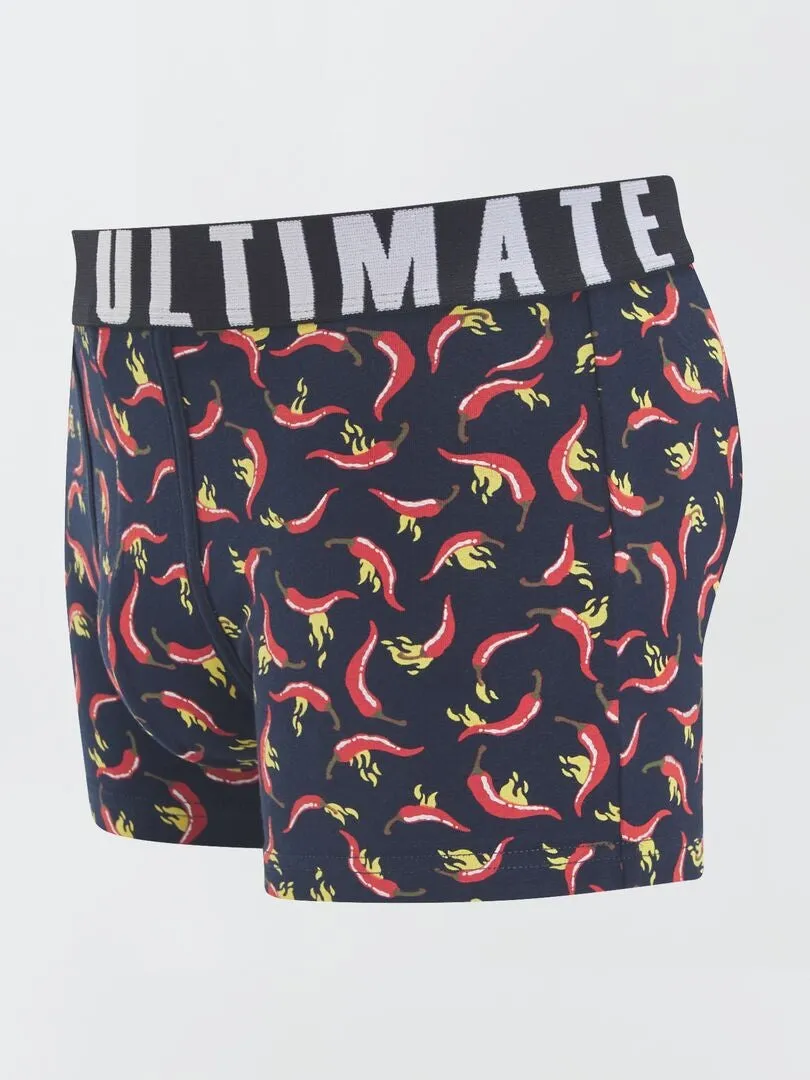 PACK DE 3 BOXERS DE FANTASíA  ROJO