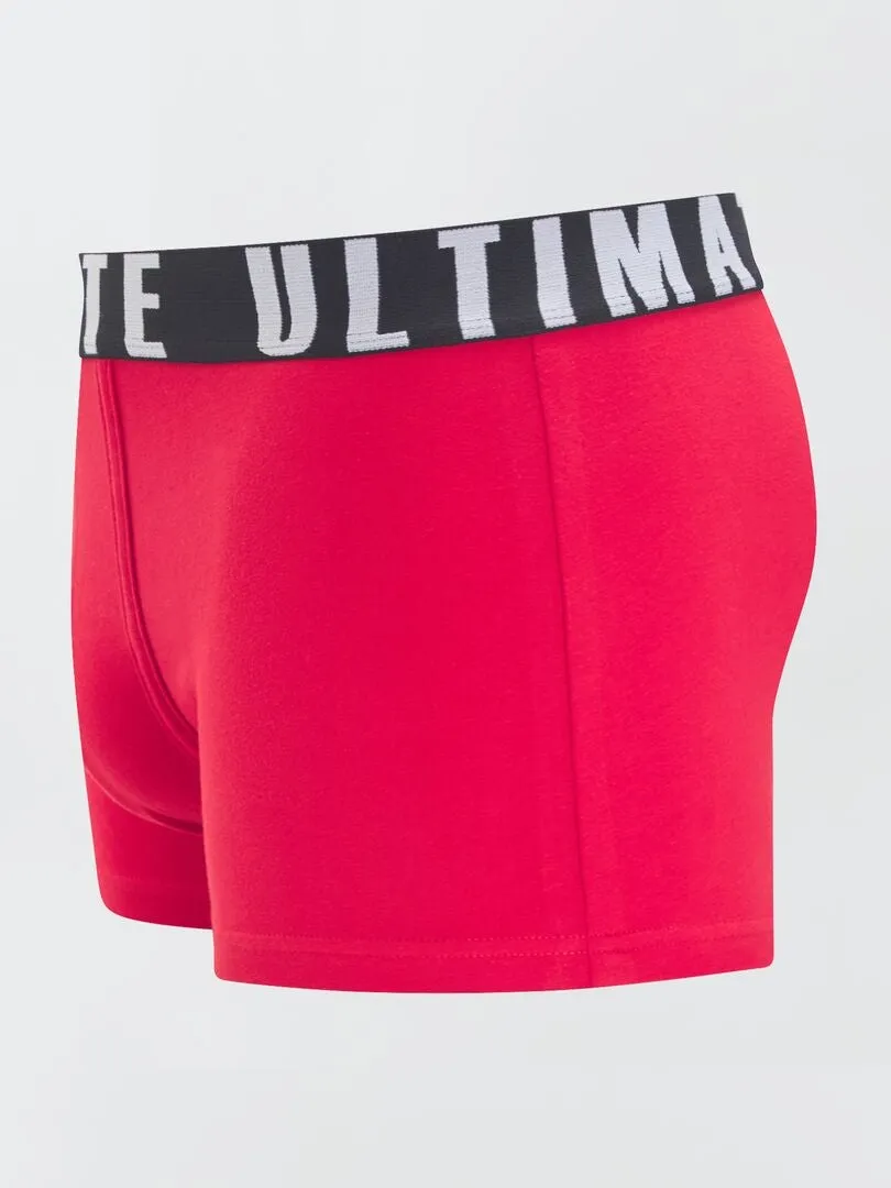 PACK DE 3 BOXERS DE FANTASíA  ROJO