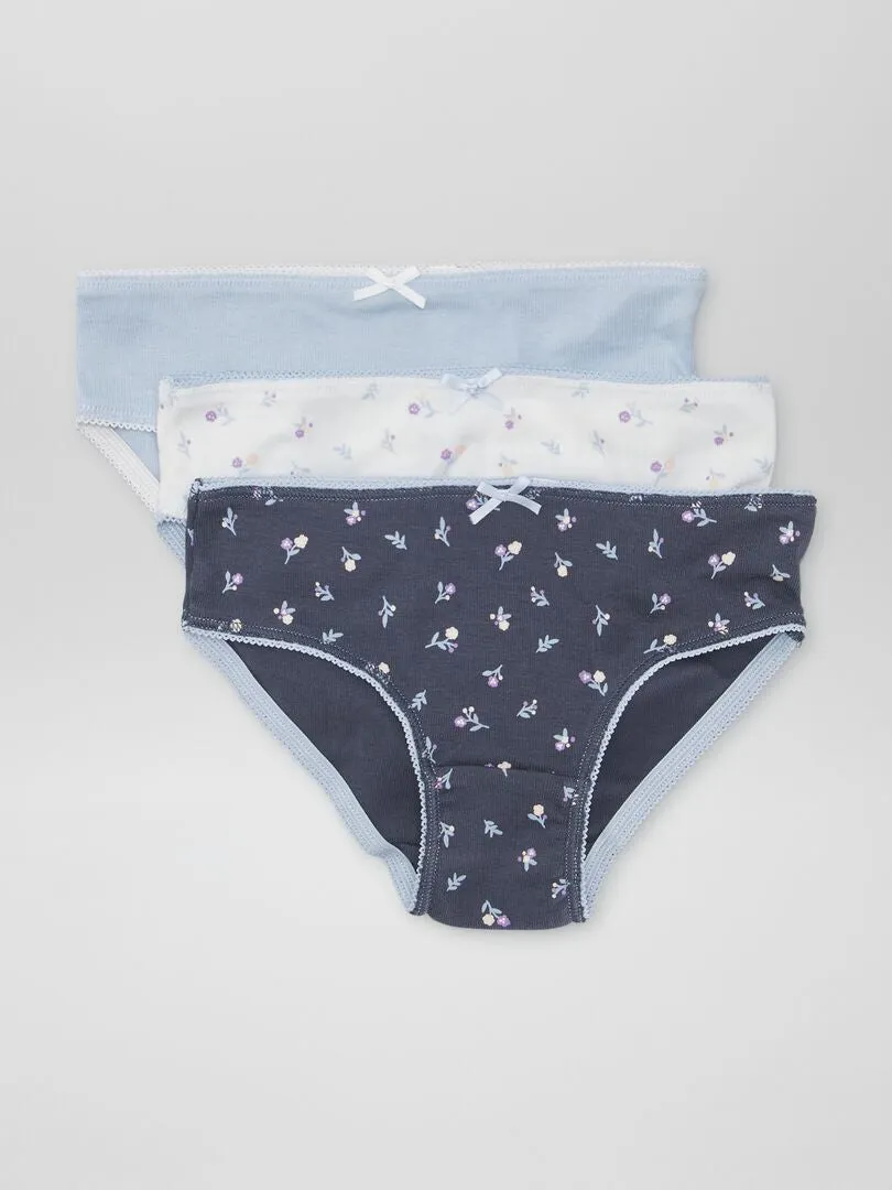 PACK DE 3 BRAGUITAS DE PUNTO  BLANCO