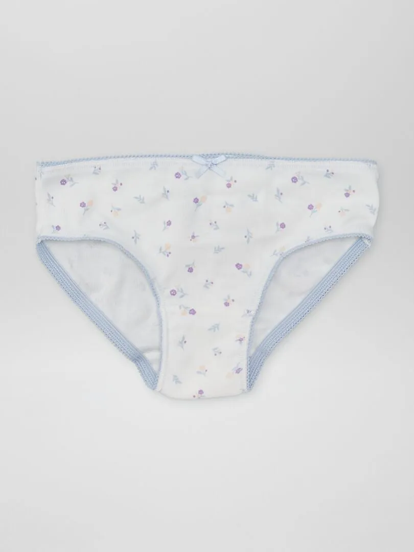 PACK DE 3 BRAGUITAS DE PUNTO  BLANCO
