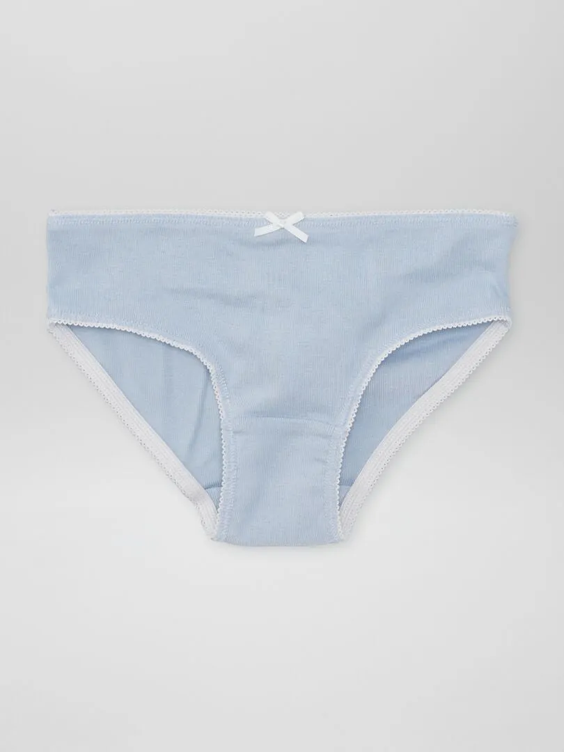 PACK DE 3 BRAGUITAS DE PUNTO  BLANCO