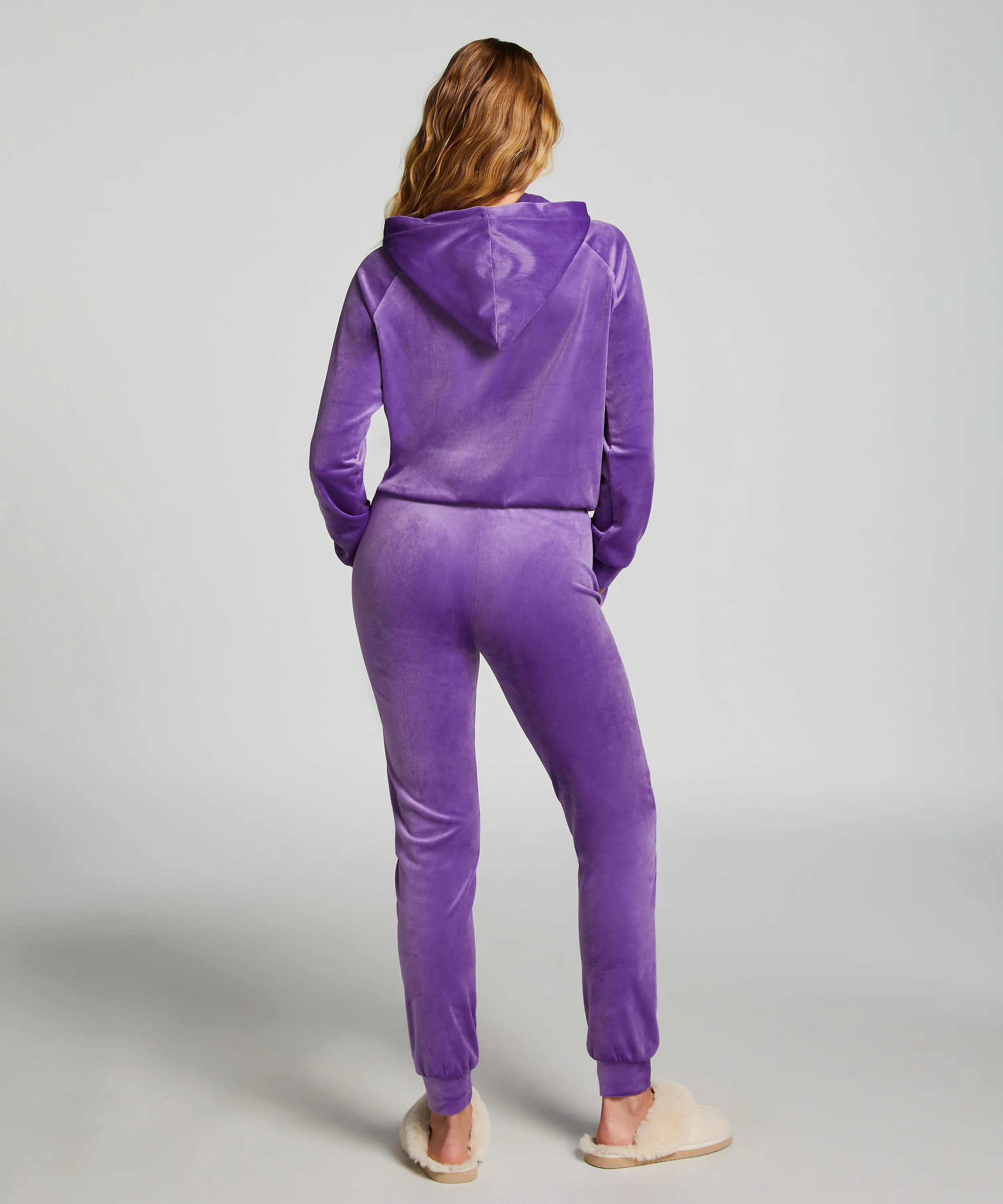 PANTALONES DE DEPORTE VELOURS  MORADO