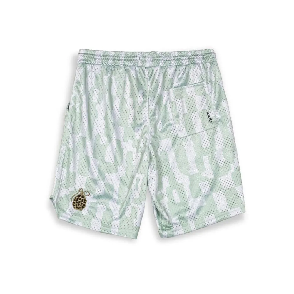 PANTALÓN CORTO GRIMEY LUCKY DRAGON MESH BASKET  WHITE | SS24