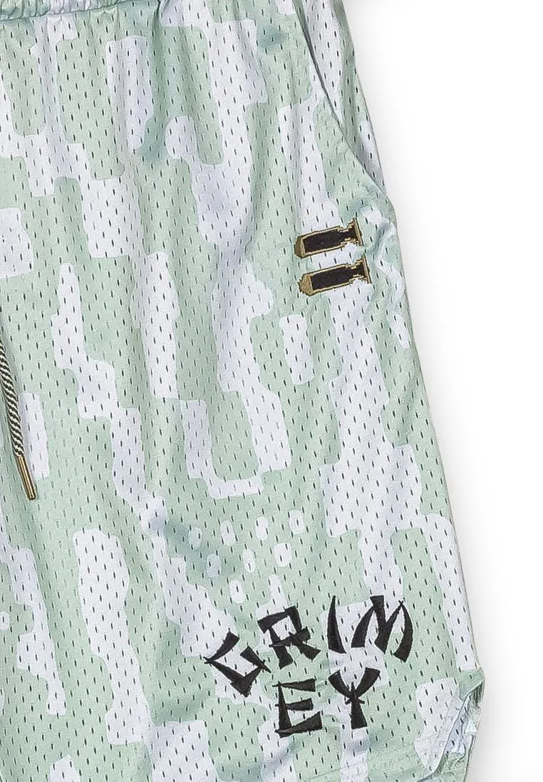 PANTALÓN CORTO GRIMEY LUCKY DRAGON MESH BASKET  WHITE | SS24