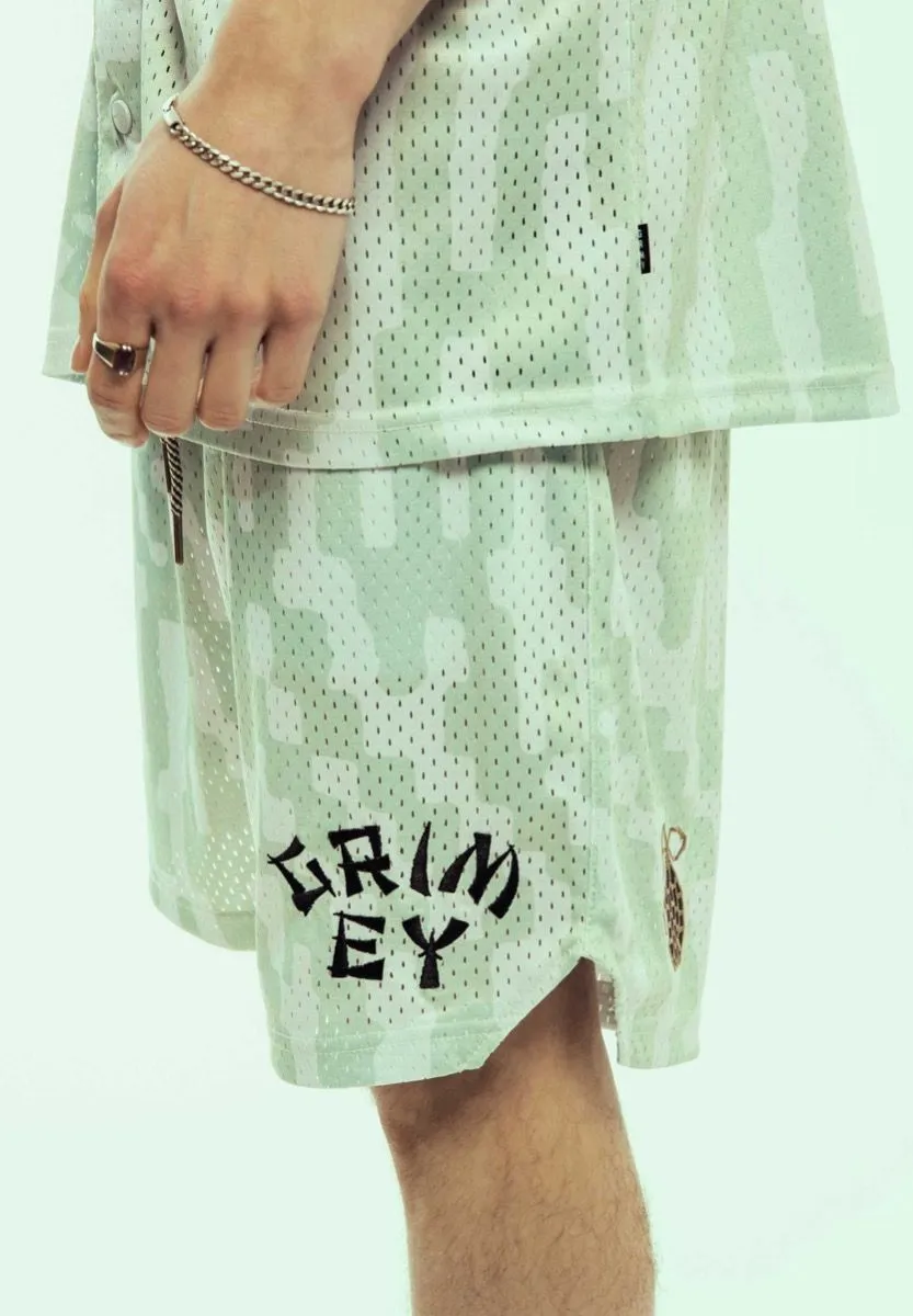 PANTALÓN CORTO GRIMEY LUCKY DRAGON MESH BASKET  WHITE | SS24