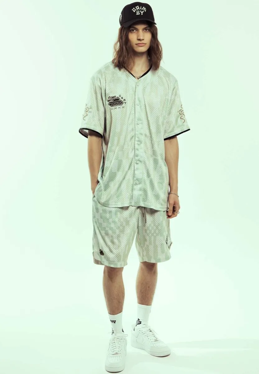 PANTALÓN CORTO GRIMEY LUCKY DRAGON MESH BASKET  WHITE | SS24