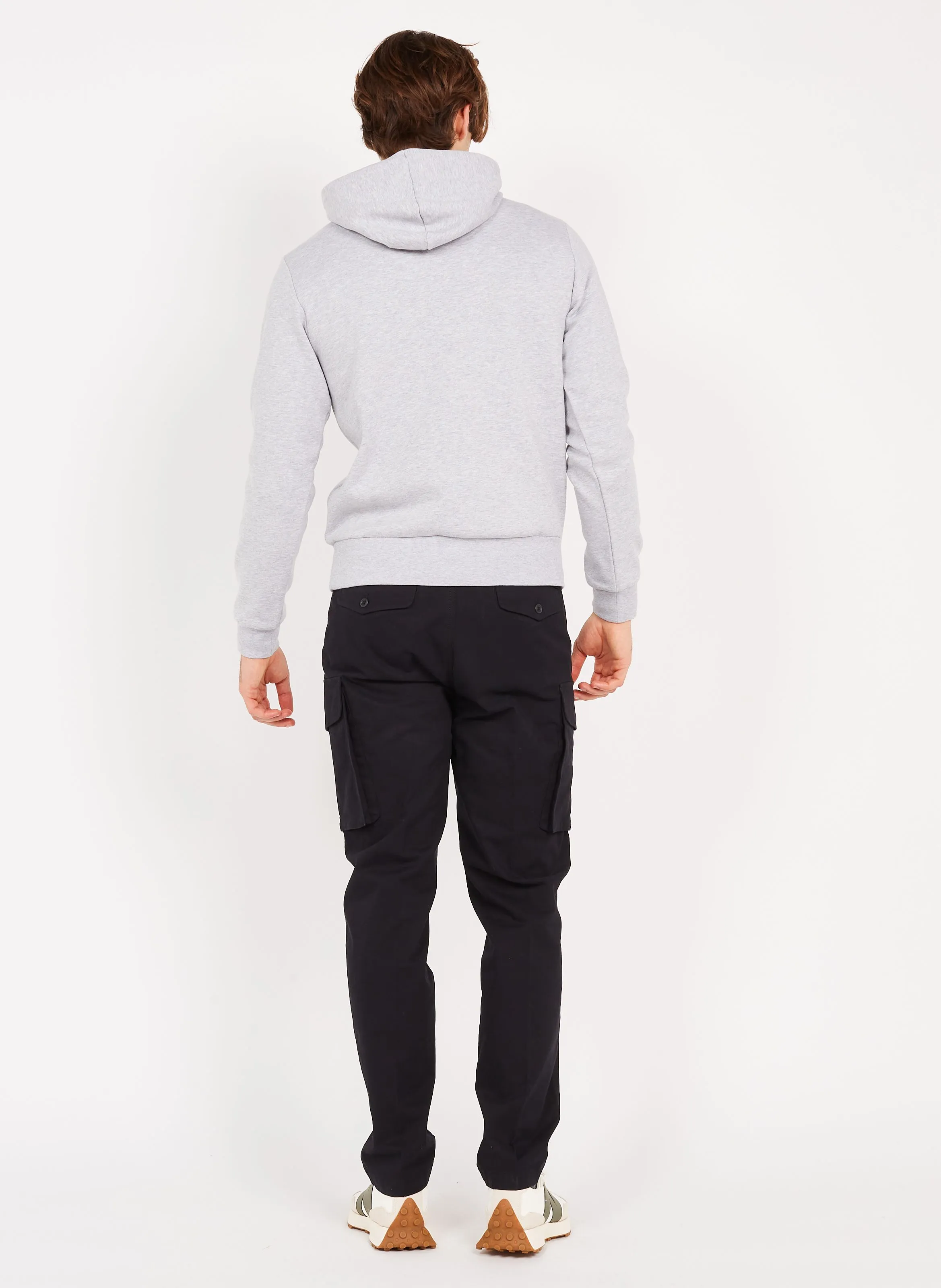 Pantalón cargo de algodón en negro