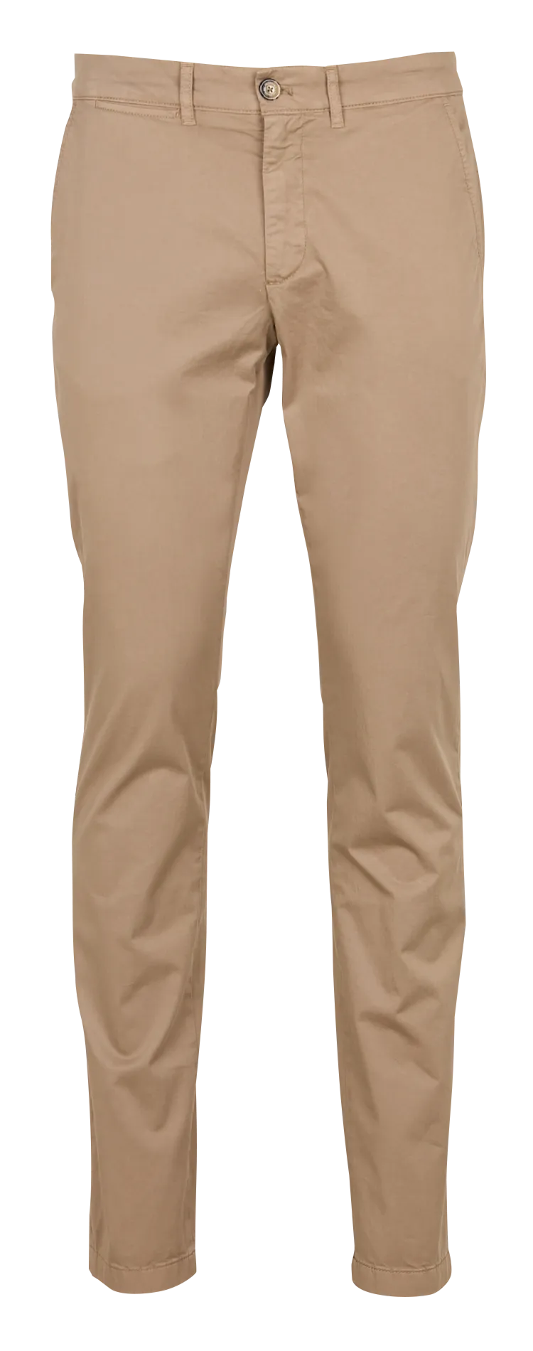 Pantalón chino de mezcla de algodón en beige