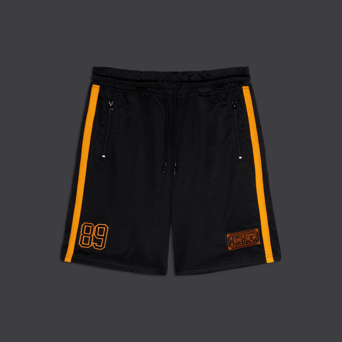 PANTALóN CORTO DOLLY NOIR GOAT PLAYMAKER EASYSHORTS BLACK  PA444PS01 BLACK CON FRANJAS AMARILLAS