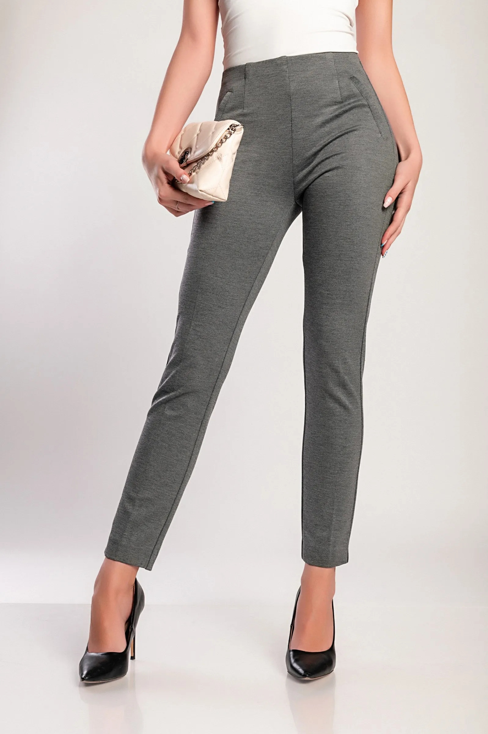 Pantalón elegante, gris.