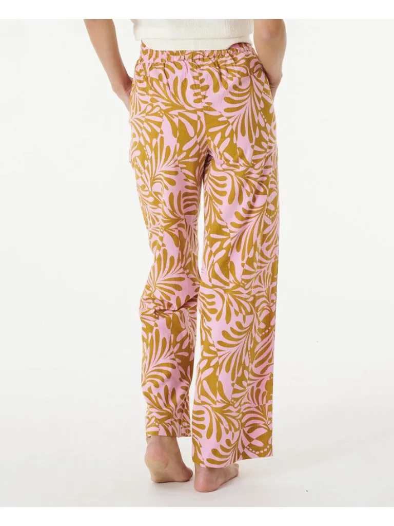 PANTALóN FLUIDO RIP CURL LIGERO PARA MUJER AFTERGLOW PANT 0020 PINK REF01FWPA ESTAMPADO