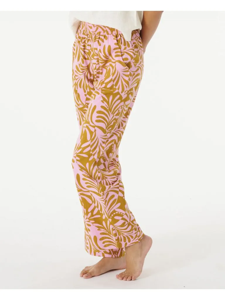 PANTALóN FLUIDO RIP CURL LIGERO PARA MUJER AFTERGLOW PANT 0020 PINK REF01FWPA ESTAMPADO