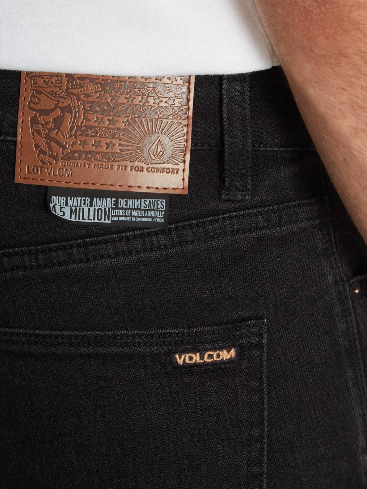 Pantalón VOLCOM Vaqueros corte ceñido para Hombre 2 X VORTA SLIM STRAIGHT – BLACK OUT Ref. A1912302_BKO negro tejano