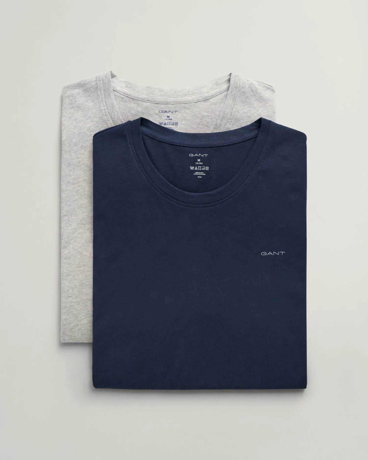 Paquete de dos camisetas de cuello redondo