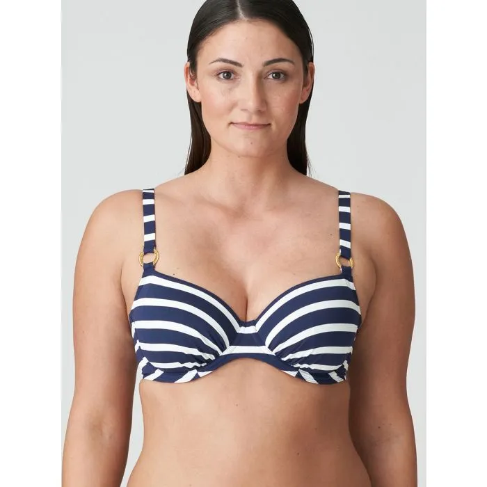 Parte de arriba bikini Primadonna Swim Nayarit con aros 4011510 Water Blue