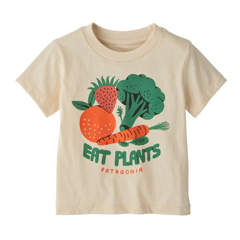 Patagonia Camiseta gráfica para bebé (Farm Snacks: Undyed Natural) niño