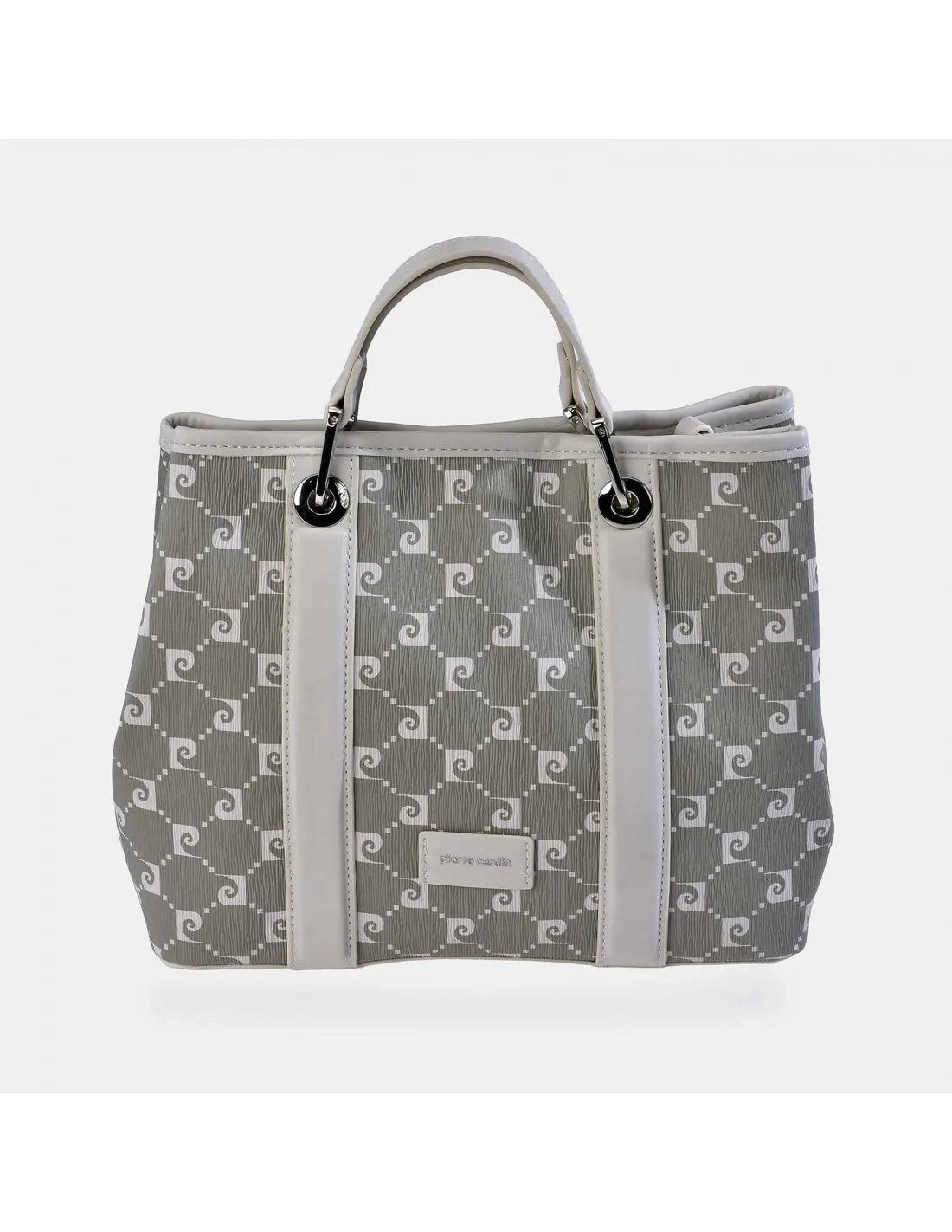 PIERRE CARDIN bolso de mano PU ajustable con bandolera en lona estampada