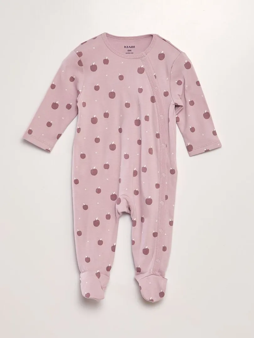 PIJAMA PELELE DE PUNTO  PACK DE 2  ROSA